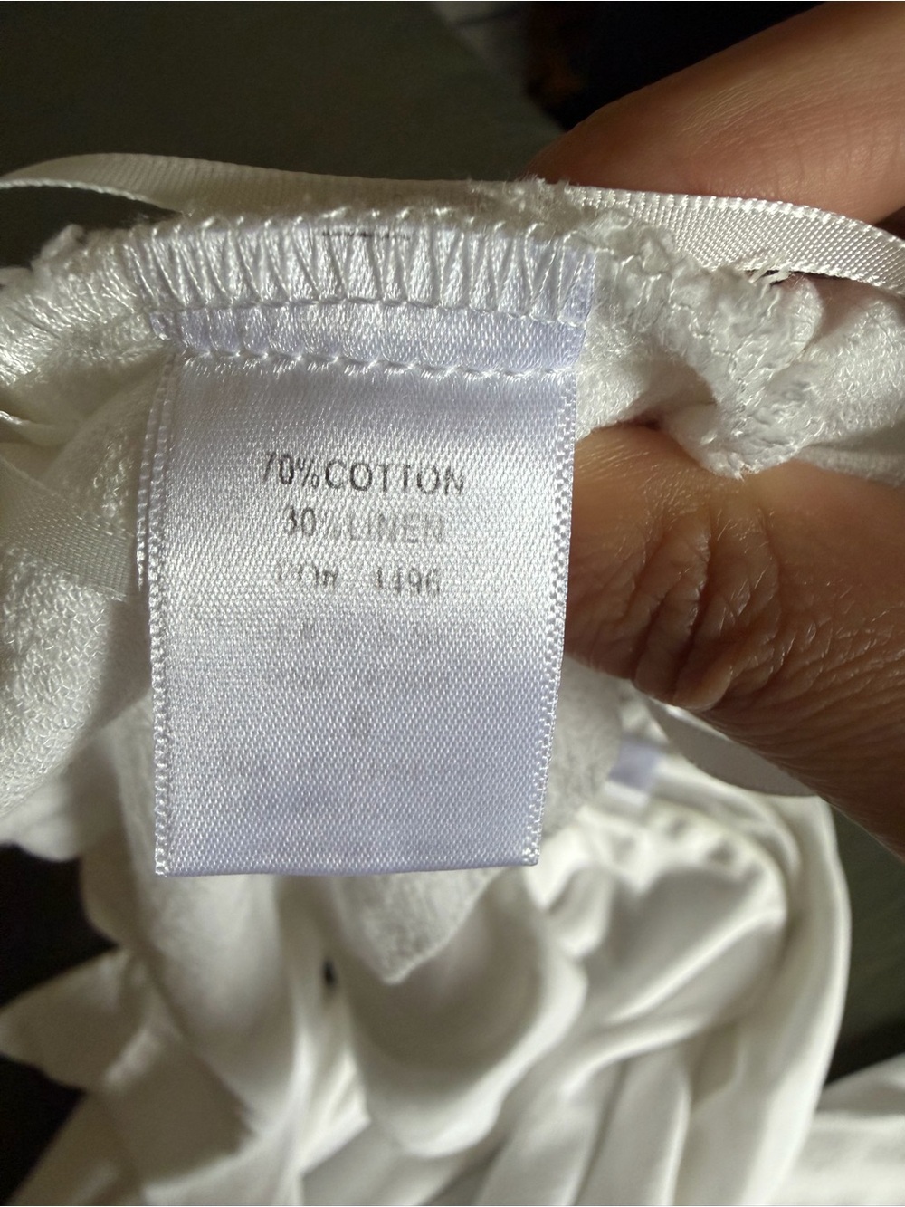 JLUXLABEL White Two-Piece Linen Set - Picture 7 of 7